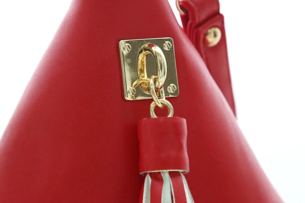 Triangle Shape Day Clutch Women Evening Bag PU Leather Wristlet Purses Tassel Small Handbags Herald Fashion New Arrivals (3)